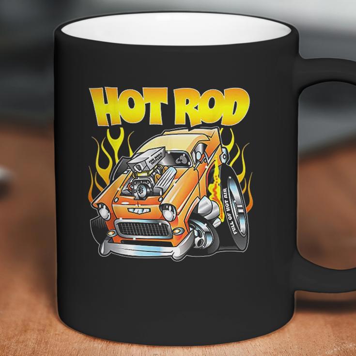 Hot Rod 55 Gasser Blown Jacked Up Flames Car Coffee Mug