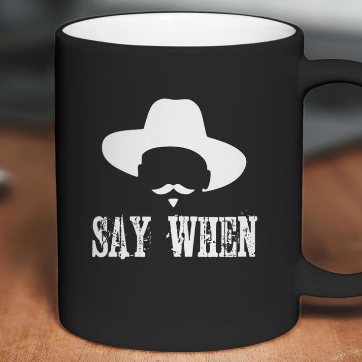 Im Your Huckleberry Say When Western Quote Vintage Coffee Mug