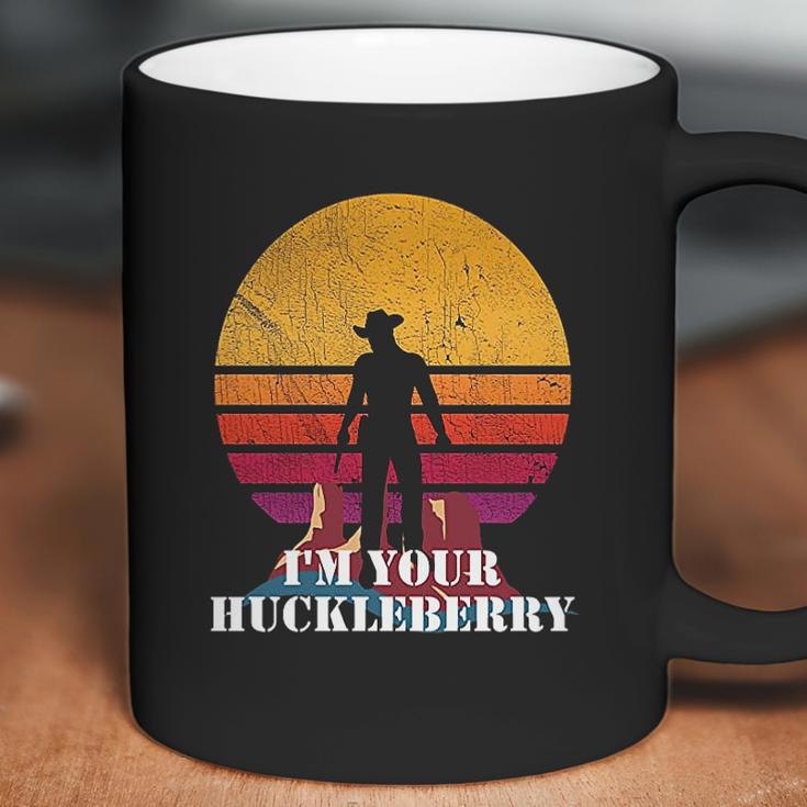 I Am Your Huckleberry Western Quote Vintage Coffee Mug