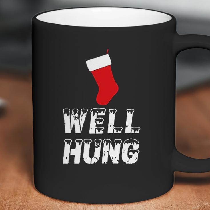 Well Hung Funny Inappropriate Christmas Office Party Ugly Xmas Coffee Mug