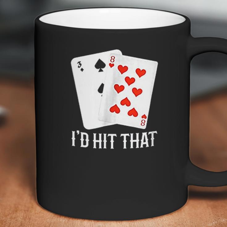 Id Hit That 11 Of Blackjack Cards Gambling Coffee Mug