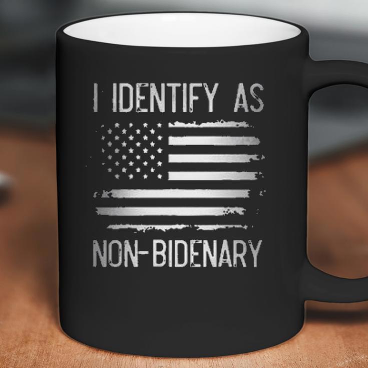 I Identify As Non Bidenary American Flag Enjoyable Gift 2022 Coffee Mug