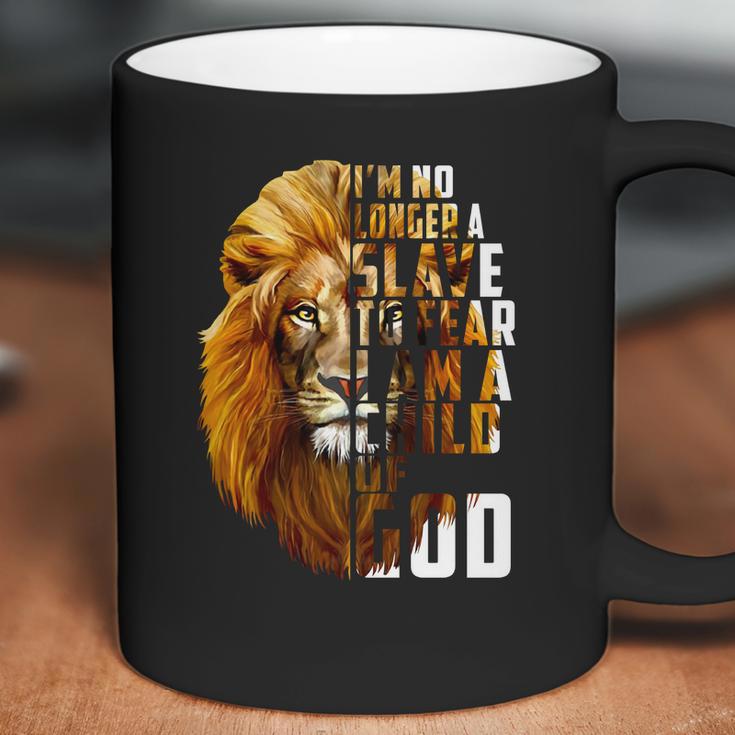 I’M No Longer A Slave To Fear Child Of God Lion Shirt Coffee Mug