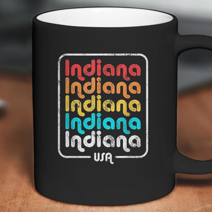 Indiana State Vintage 1970S 1980S Retro Coffee Mug