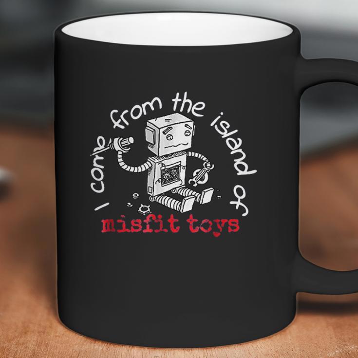 I Come From The Island Of Misfit Toys Robot Christmas Coffee Mug