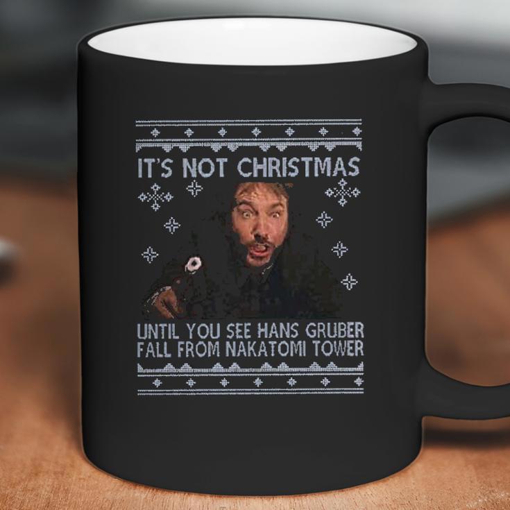 Its Not Christmas Unil Hans Gruber Falls From Nakatomi Tower Coffee Mug