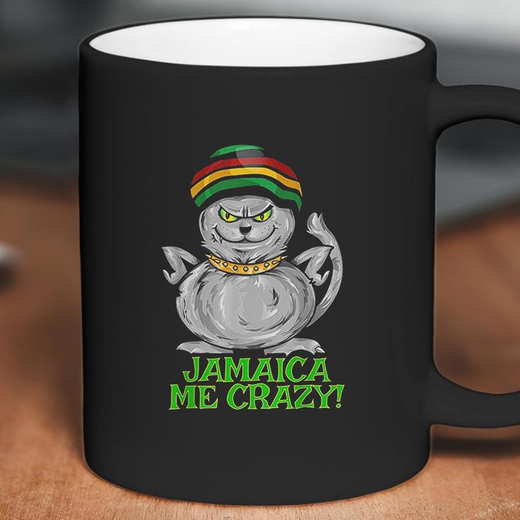 Jamaica Me Crazy Top Funny Gift Jamaican Reggae Music Cat Coffee Mug