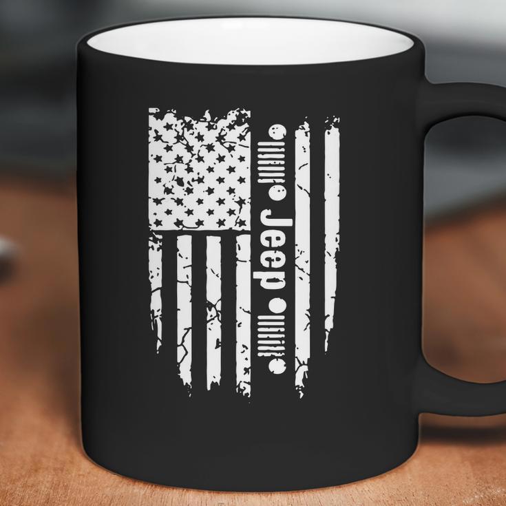 Jeep American Flag Coffee Mug