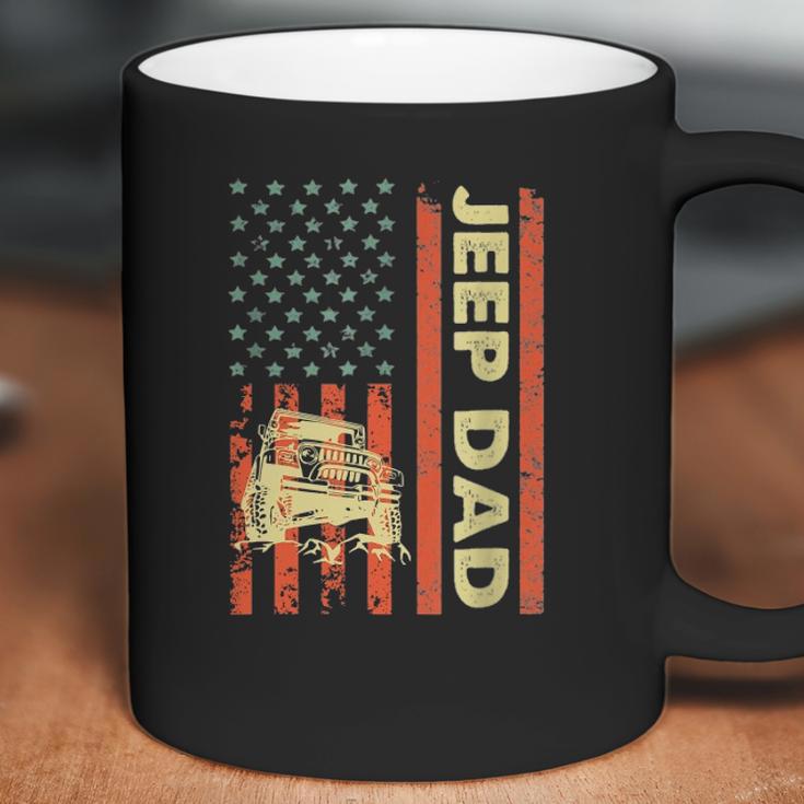 Jeep Dad Patriotic American Flag Fathers Day 4Th Of July Coffee Mug