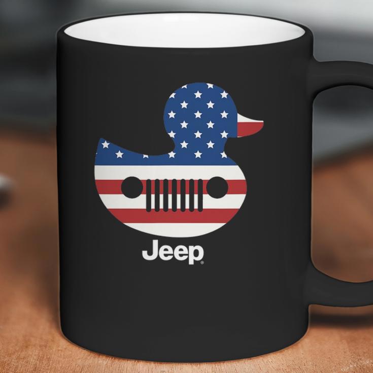 Jeep Duck American Flag Gift For Patriotic Coffee Mug