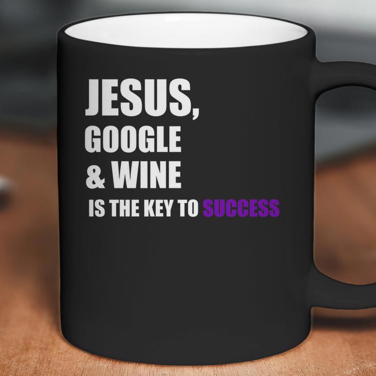 Jesus Google Wine Is The Key To Success Creative Coffee Mug