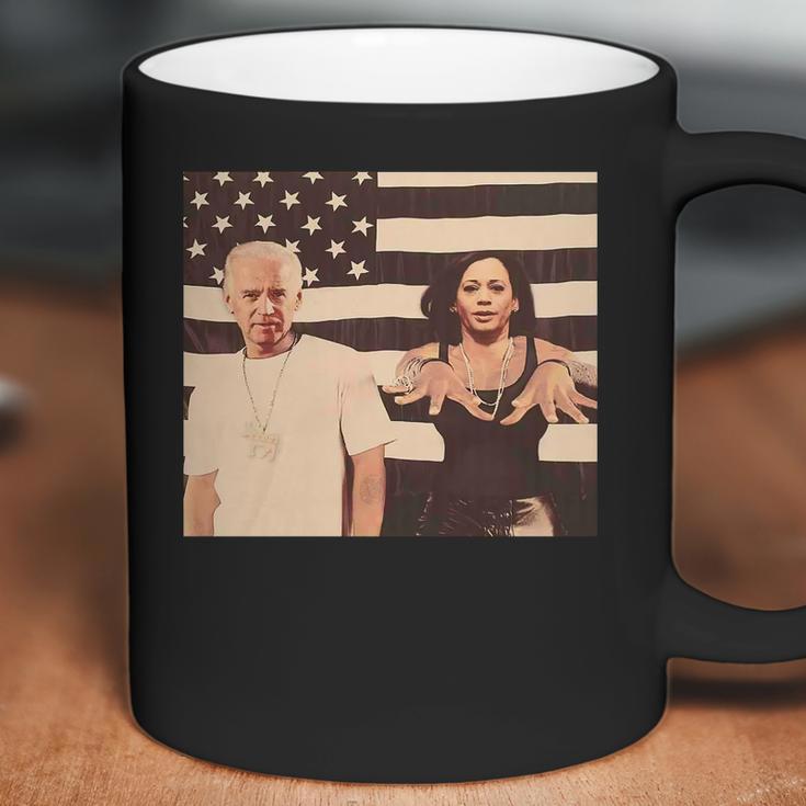 Joe Biden And Kamala Harris Make Shup Outkast Stankonia America Flag Shirt Mf Coffee Mug