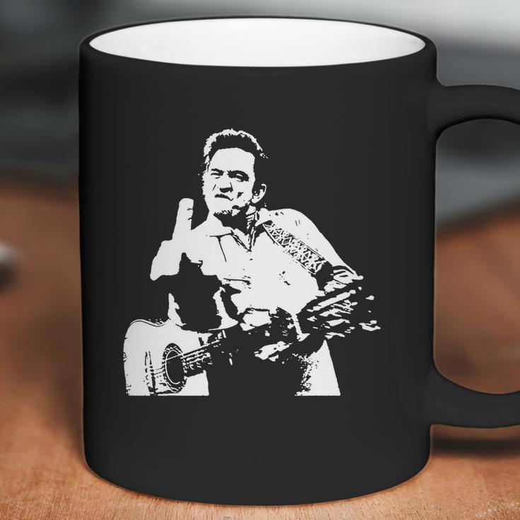 Johnny Cash Middle Finger Shirt Johnny Cash Middle Finger Poster Johnn T-Shirt Coffee Mug