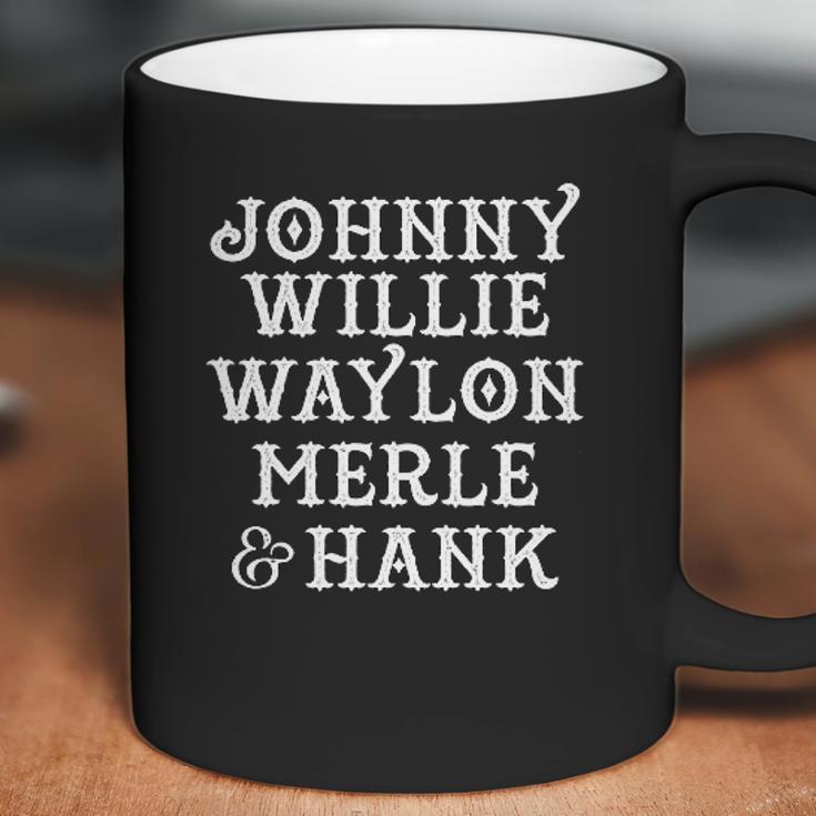 Johnny Willie Waylon Merle Hank Game Coffee Mug