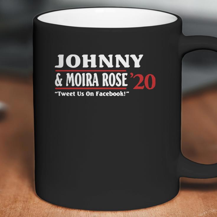 Jonny And Moira Rose 2020 Tweet Us On Facebook Coffee Mug