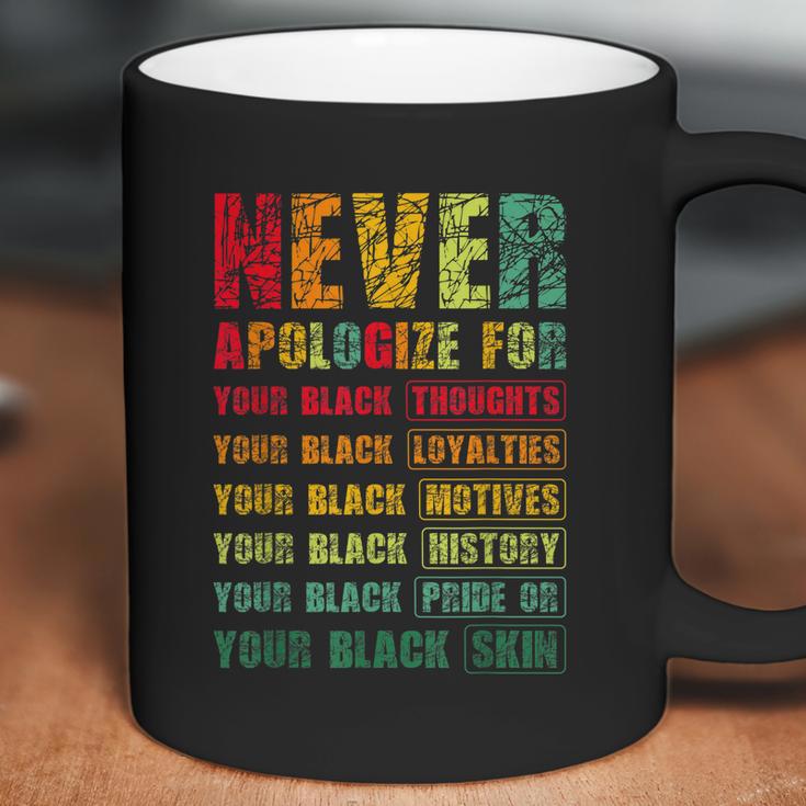 Juneteenth Scratch Never Apologize For Your Blackness Coffee Mug