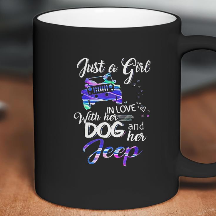 Just A Girl In Love With Her Dog And Her Heart For Jeep Coffee Mug