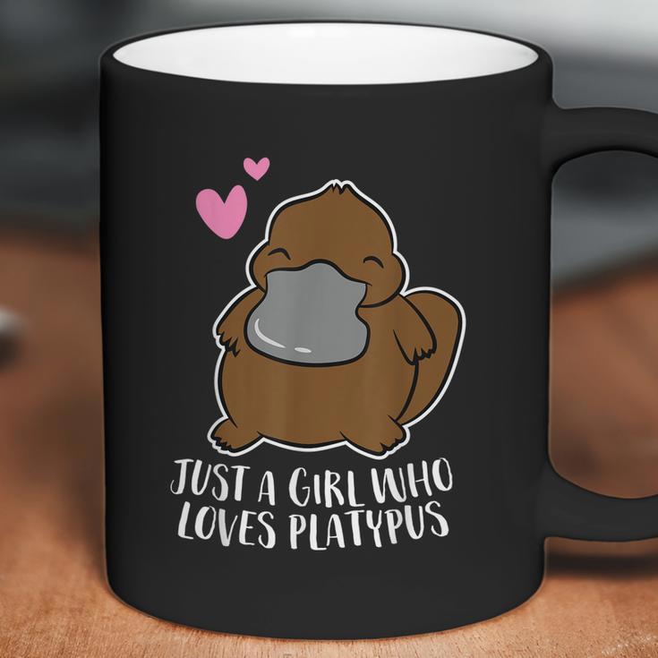 Just A Girl Who Loves Platypus Cute Platypus Girl Graphic Design Printed Casual Daily Basic Coffee Mug