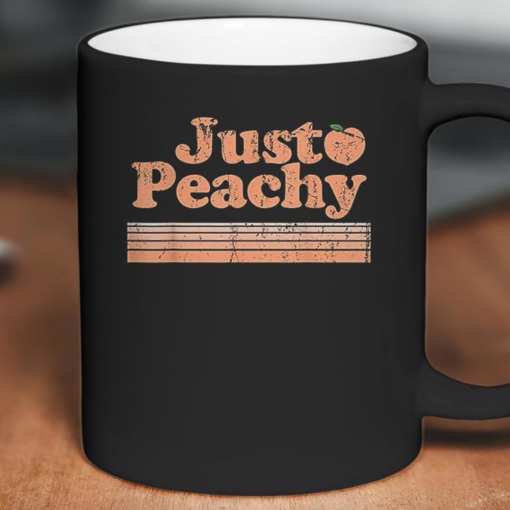 Just Peachy Retro 70S Georgia Peaches Summer Fruit Coffee Mug