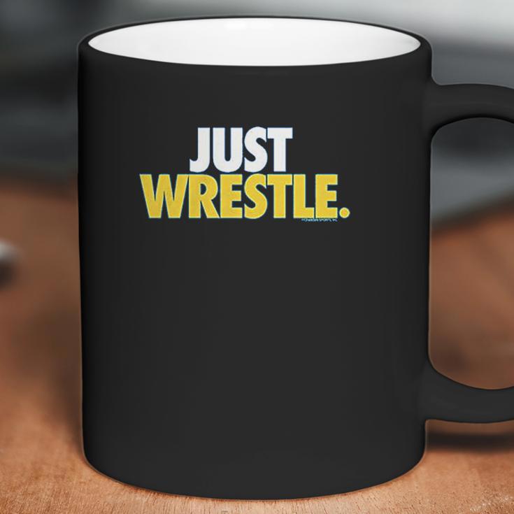 Just Wrestle Youth Wrestling By Chalktalk Sports Coffee Mug