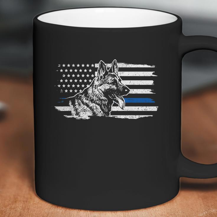 K9 Unit German Shepherd Dog Thin Blue Line Patriotic Police Graphic Design Printed Casual Daily Basic Coffee Mug