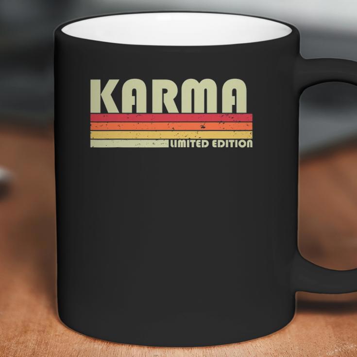 Karma Name Personalized Retro Vintage 80S 90S Coffee Mug