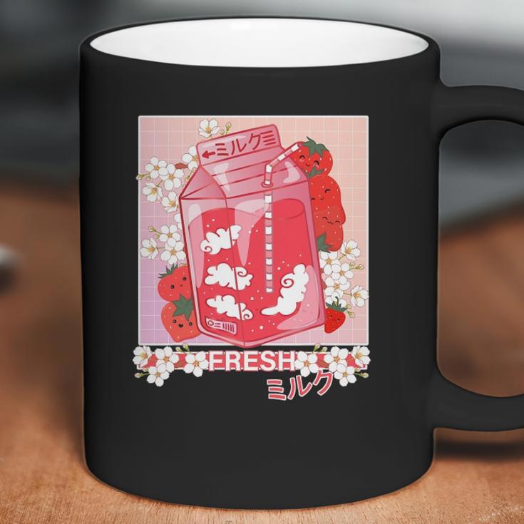 Kawaii Anime 90S Japanese Pastel Goth Strawberry Milk Coffee Mug