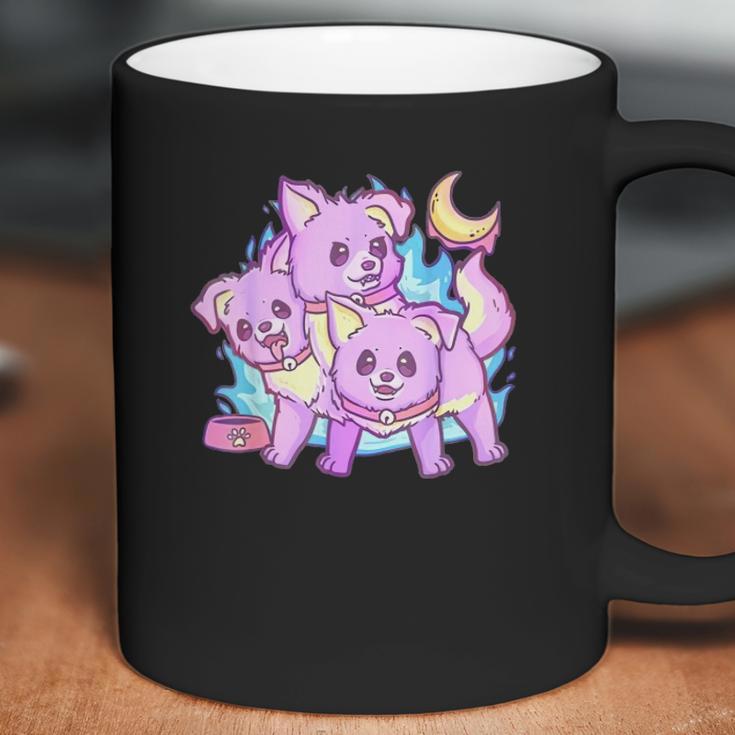 Kawaii Pastel Goth 3 Headed Dog Anime Coffee Mug