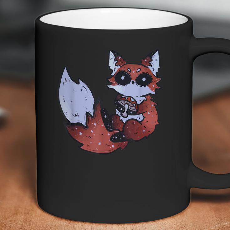 Kawaii Pastel Goth Art Cute Creepy Red Fox Fennec Grey Fox Men Women T-Shirt Graphic Print Casual Unisex Tee Coffee Mug