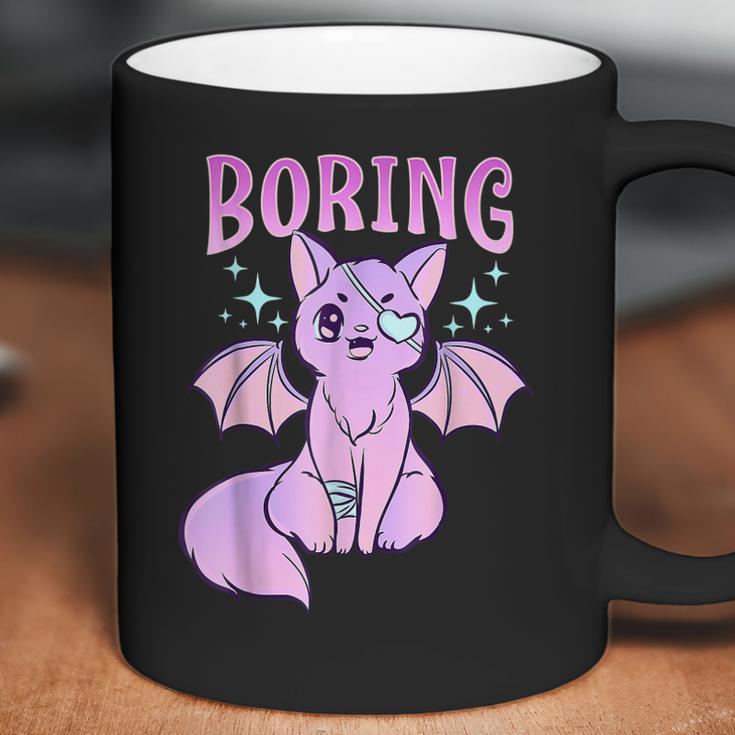 Kawaii Pastel Goth Cute Creepy Bat Cat Anime Theme V2 Men Women T-Shirt Graphic Print Casual Unisex Tee Coffee Mug