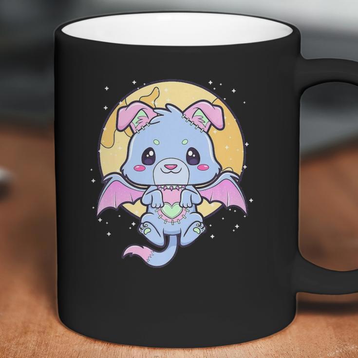 Kawaii Pastel Goth Cute Creepy Bat Dog Coffee Mug