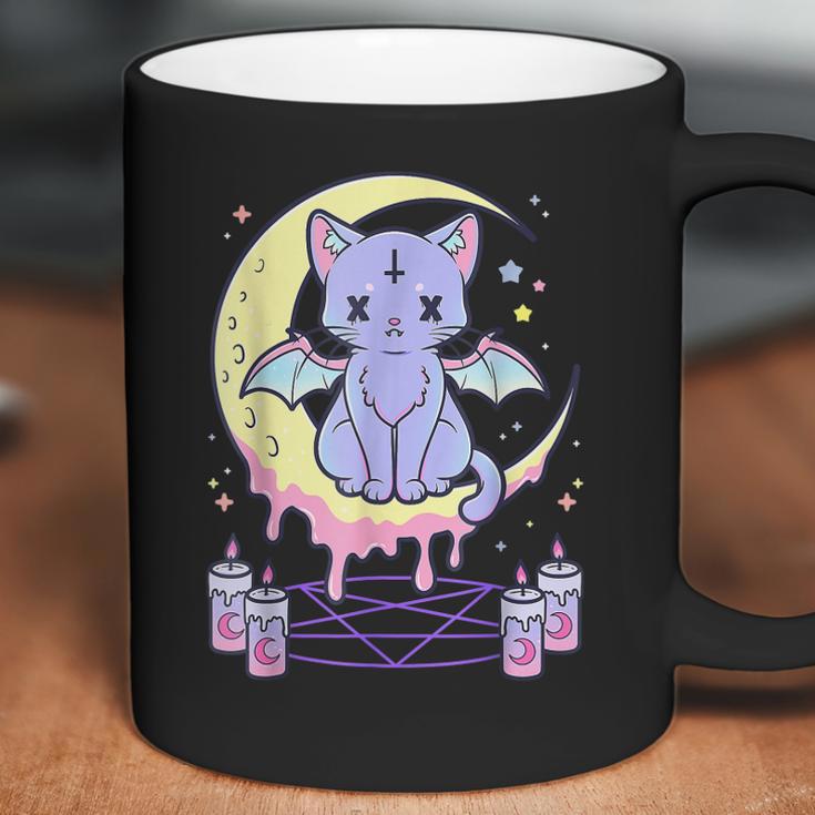 Kawaii Pastel Goth Cute Creepy Black Cat V2 Men Women T-Shirt Graphic Print Casual Unisex Tee Coffee Mug