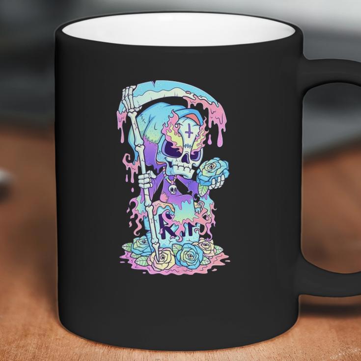 Kawaii Pastel Goth Cute And Creepy Death Grim Reaper Coffee Mug