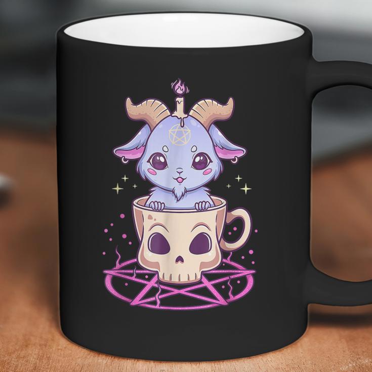 Kawaii Pastel Goth Cute Creepy Pentacle Baphomet Goat V2 Men Women T-Shirt Graphic Print Casual Unisex Tee Coffee Mug