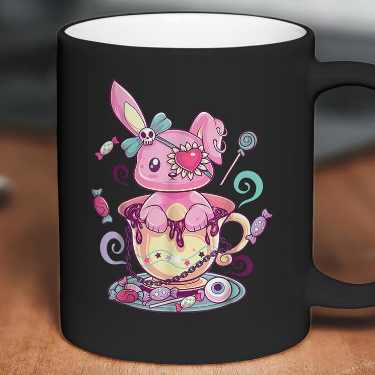 Kawaii Pastel Goth Cute Creepy Rabbit Menhera Occult Bunny V2 Men Women T-Shirt Graphic Print Casual Unisex Tee Coffee Mug