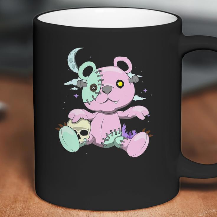 Kawaii Pastel Goth Witchy Bear And Skull Cute Creepy Bear Coffee Mug