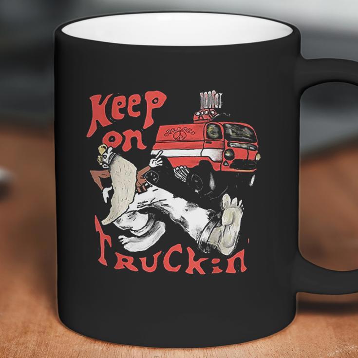 Keep On Truckin Vintage 1970 Coffee Mug