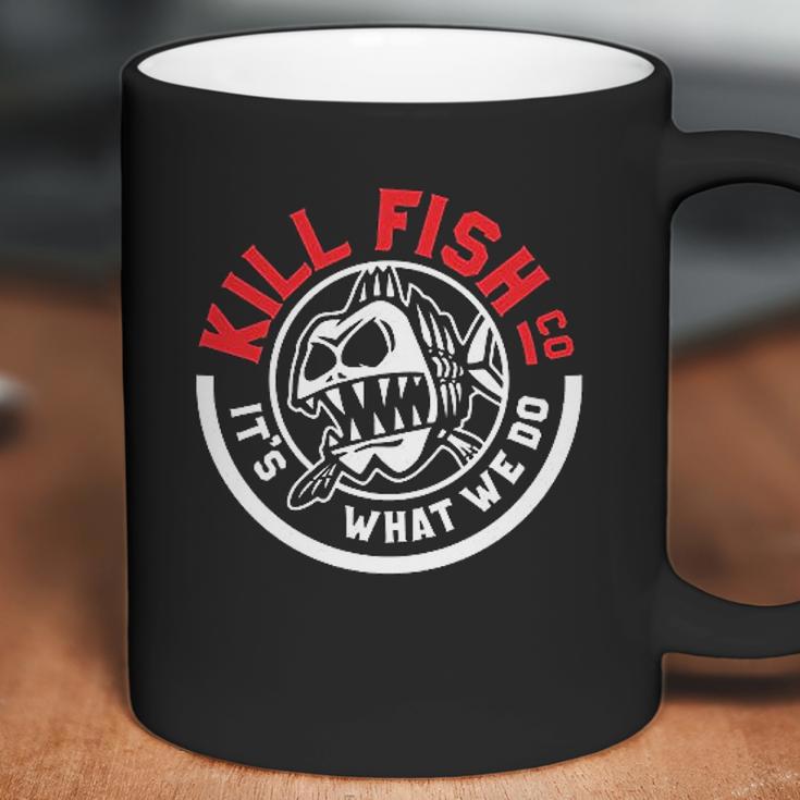 Kill Fish Circle Logo Theme Coffee Mug