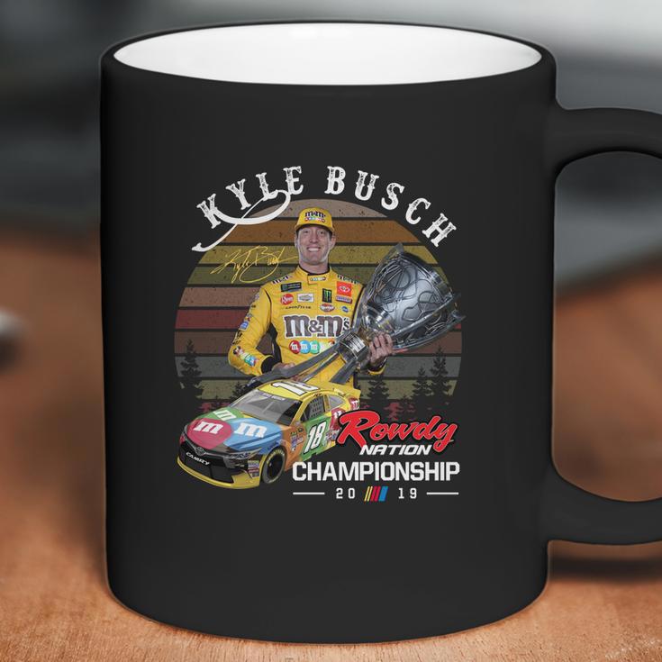 Kyle Busch Signature Rowdy Nation Championship 2019 Sunset Shirt Coffee Mug