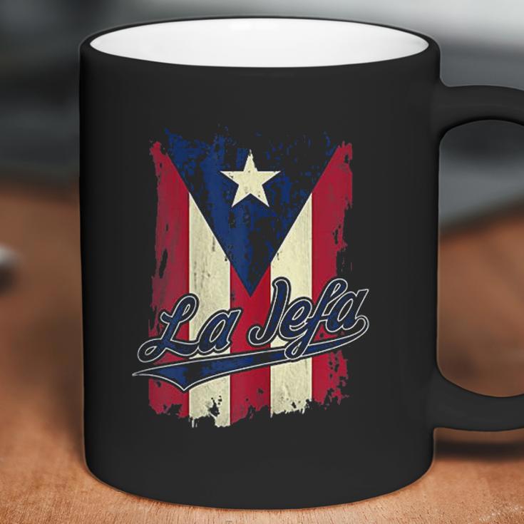 La Jefa Puerto Rico Flag For Puerto Rican Women Camisa Coffee Mug