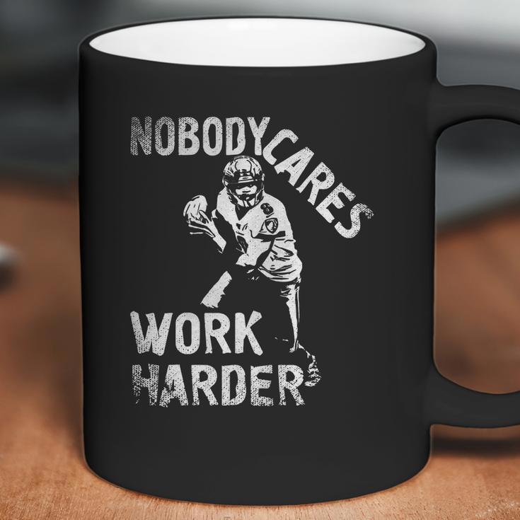 Lamar Jackson Nobody Cares Work Harder T-Shirt Coffee Mug