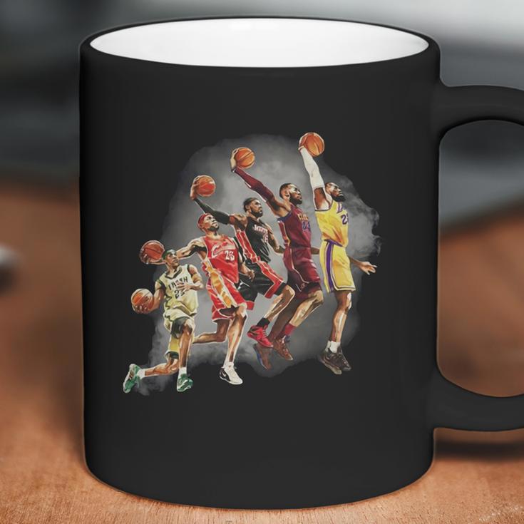 Lebron James The Evolution Of A King Los Angeles Lakers Coffee Mug