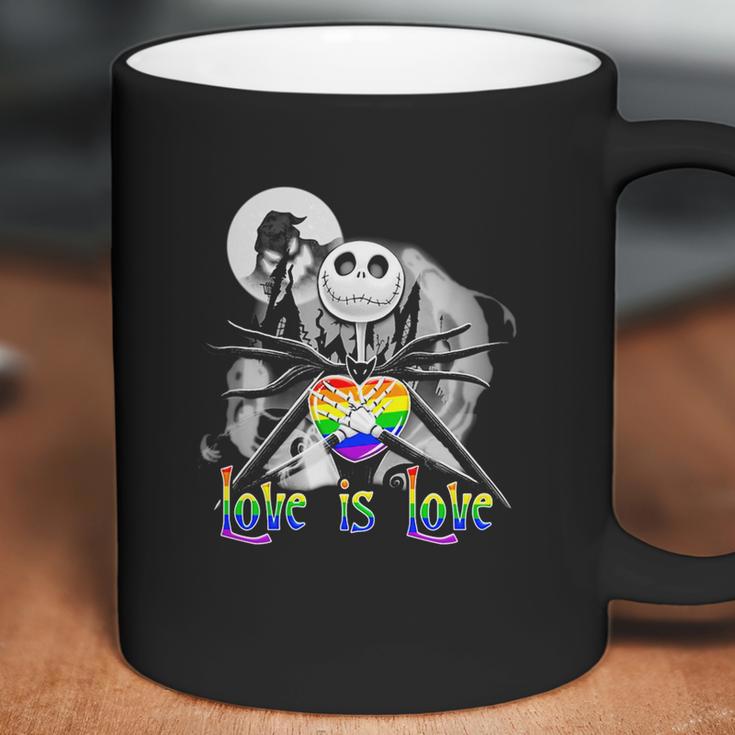 Lgbt Jack Skellington The Nightmare Before Christmas Love Is Love Halloween Shirt Mf Coffee Mug