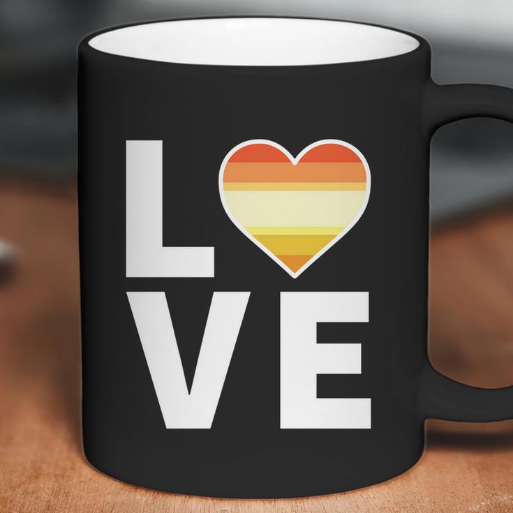 Lgbtq Butch Lesbian Flag Heart Gift Lgbtqia Love Butch Lesbian Gift Graphic Design Printed Casual Daily Basic Coffee Mug