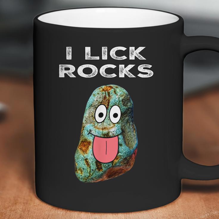 I Lick Rocks Funny Geology Rockhound Geologist Rockhounding Coffee Mug