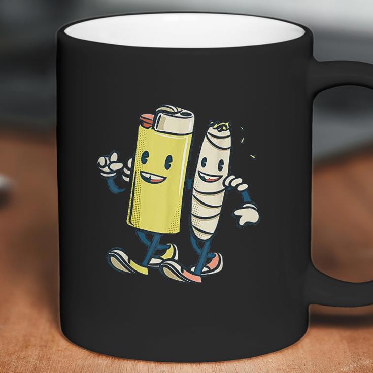 Lighter Joint Friends Smoking Marijuana Coffee Mug