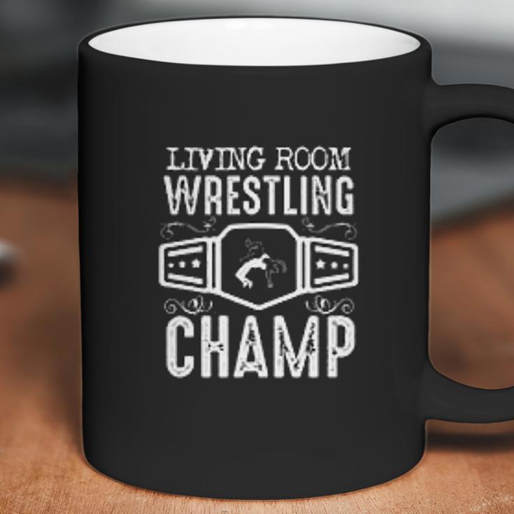 Living Room Wrestling Champ Coffee Mug