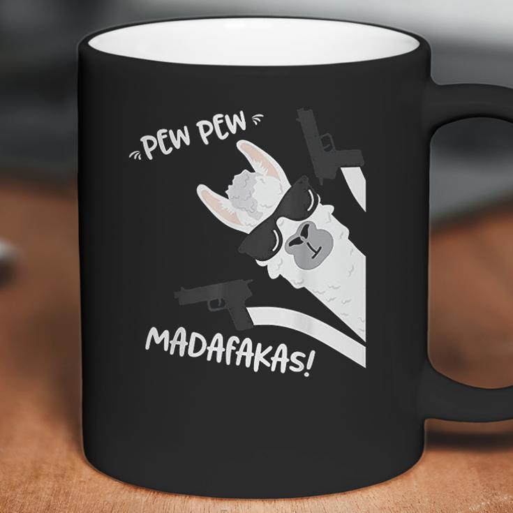 Llama Alpaca With Pistols Vintage Pewpewpew Madafakas Coffee Mug