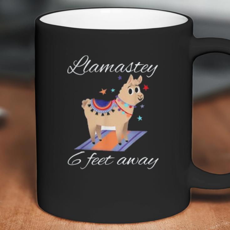 Llamastay 6 Feet Away Funny Llama Yoga Social Distancing Coffee Mug