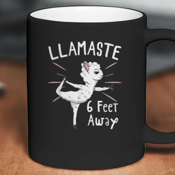 Llamastay 6 Feet Away Social Distancing Gift Coffee Mug